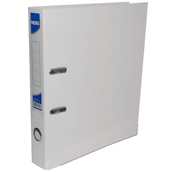 Biblioraft Plastifiat Noki, Cotor 5 cm, Alb, Bibliorafturi Plastifiate, Biblioraft Noki, Bibliorafturi Noki, Bibliorafturi Acte, Bibliorafturi Birou, Biblioraft Acte, Biblioraft Scoala, Biblioraft Organizare, Bibliorafturi Organizare