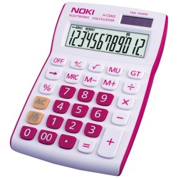 Calculator Birou 12dig Hcs002 Alb/rosu Noki