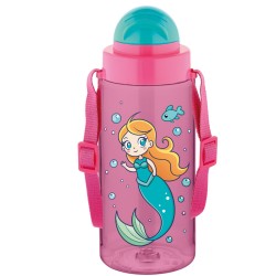 Sticla Apa Pt Copii Tritan 500ml Cu Pai Si Curea Transport T-0107 Noki