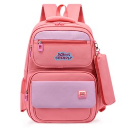 Ghiozdan Clasa 0 Funtasy Roz Cu Penar 4 Fermoare Pigna