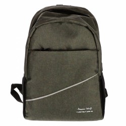 Ghiozdan Gimnaziu Simply Kaki Usb 2 Fermoare Pigna