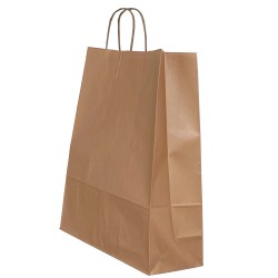 Punga Hartie Maner Rasucit 26 X 12 X 35 Cm Cupru/alb Papiroti