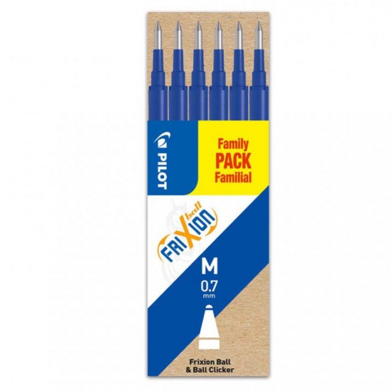 Mina Roller 0.7mm Albastra 6/set Frixion Pilot