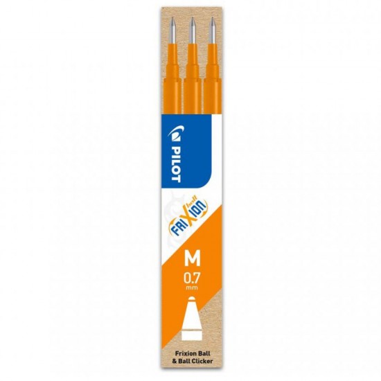 Mina Roller 0.7mm Portocalie 3/set Frixion Pilot