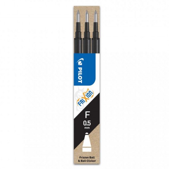 Mina Roller 0.5mm Neagra 3/set Frixion Pilot