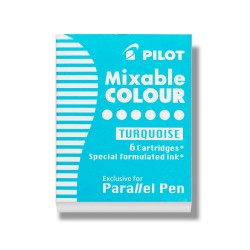 Cartuse Cerneala 6/set Parallel Pen Turcoaz Pilot