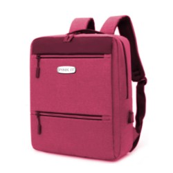 Ghiozdan Laptop Pink It Usb 3 Fermoare Pigna