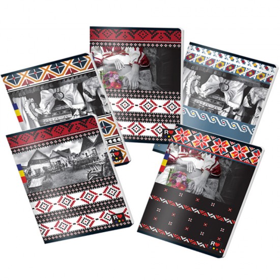 Caiet A5 48 File Aritmetica Licente Ethno Diverse Modele Pigna