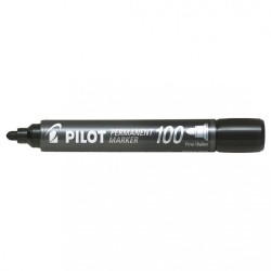 Marker Permanent Negru Varf Rotund 3mm 100 Pilot