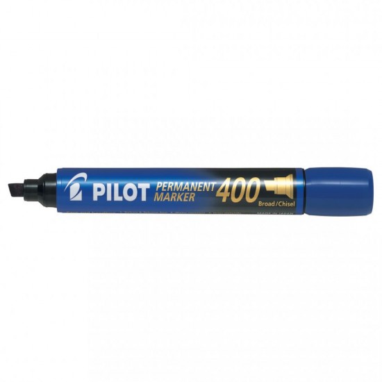 Marker Permanent Albastru Varf Tesit 4mm P400 Pilot