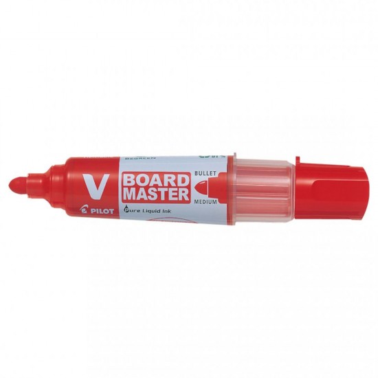 Marker Whiteboard Rosu 6mm Varf Rotund Vboard Pilot