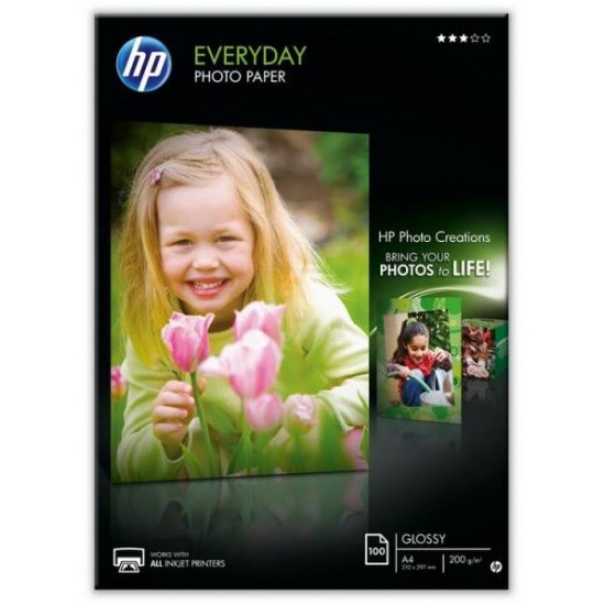 Hartie Foto Hp Q2510a A4 Glossy 200g 100coli/top