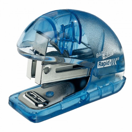 Capsator 10 Coli 24/6 26/6 Mini F4 Albastru Translucid Rapid