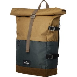 Rucsac Rollup Bicolor Maro Aluna - Verde Walker