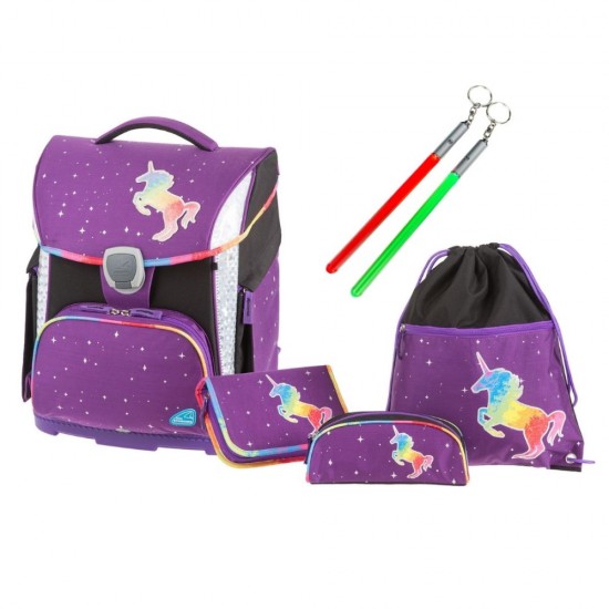Ghiozdan Magic Dream 2 Violet + Penar, Etui, Sac Sport Schneiders