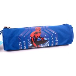 Penar Etui Tubular Spiderman Hc Albastru Pigna