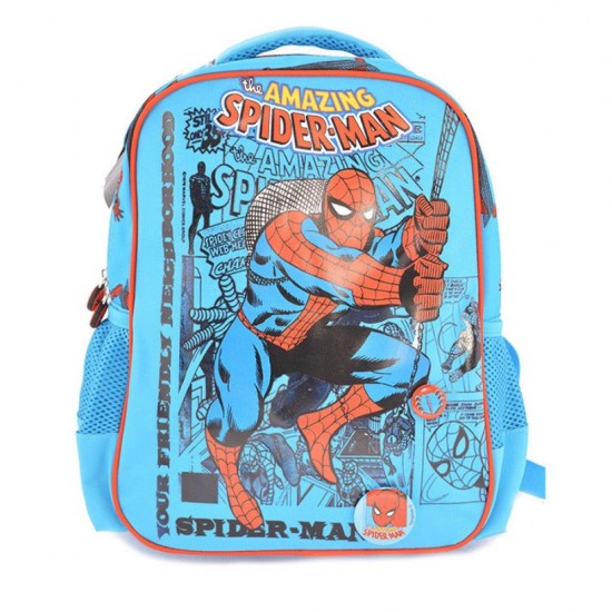 Ghiozdan Gradinita Spiderman Comics Albastru Deschis Pigna