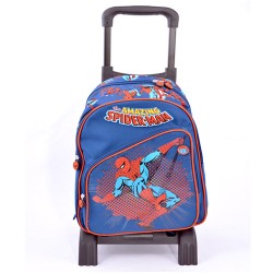 Ghiozdan Troller Clasele I-iv Spiderman Comics Albastru Inchis Pigna