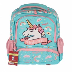 Ghiozdan Clasa 0 Unicorn Bleu Pal 3 Fermoare Pigna