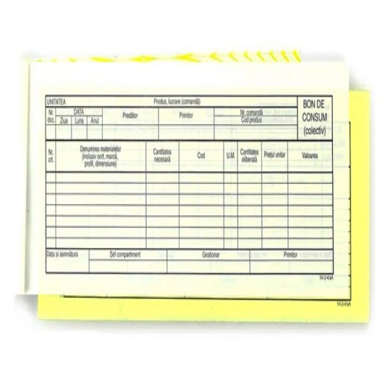 Bon Consum Colectiv Autocopiativ