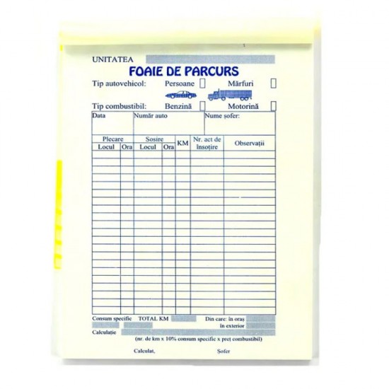 Foi Parcurs Marfa/persoane A5