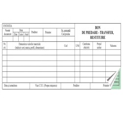 Bon Predare Transfer Restituire Autocopiativ