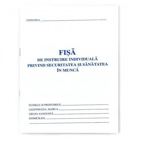 Fisa Individuala Protectia Muncii (ssm)