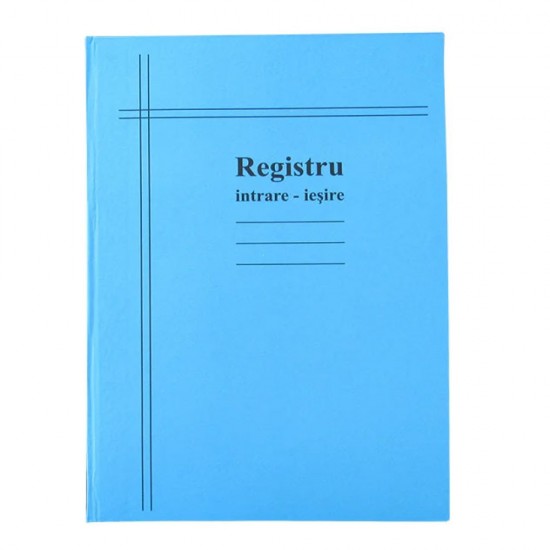 Registru Intrari Iesiri Vertical Cartonat