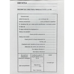 Decont De Cheltuieli Inregistrate A5