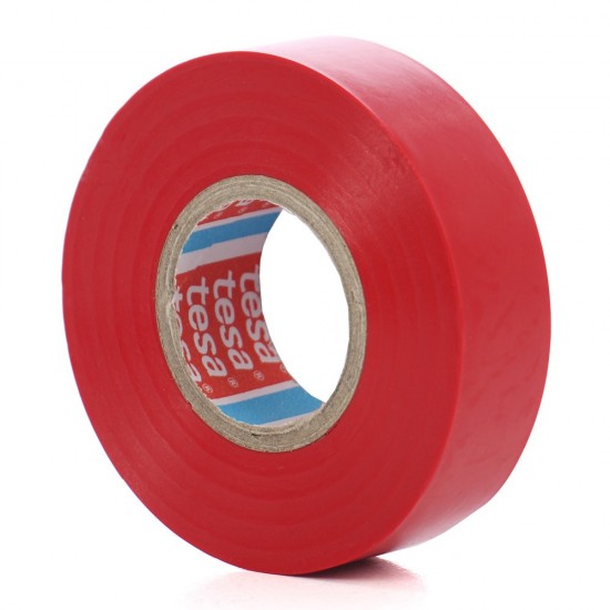 Banda Adeziva Electroizolatoare 20m*19mm Rosie Tesa