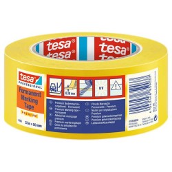 Banda Adeziva Marcare Tesa,  Galben, 50mm x 33m, Banda Adeziva Galbena Tesa, Banda Adeziva pentru Marcare Ieftina, Banda Adeziva Tesa Ieftina, Banda de Marcare PVC, Banda Adeziva Colorata, Banda Marcare Colorata