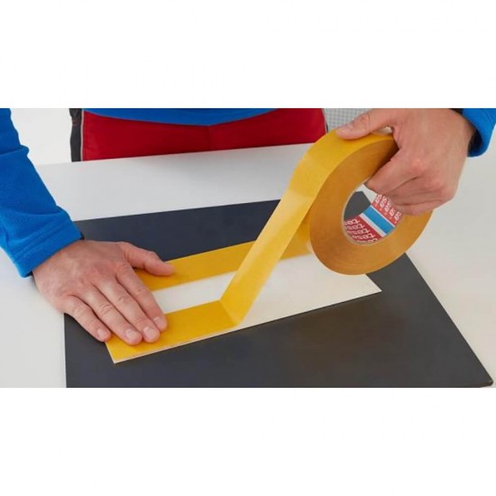 Banda Adeziva Marcare Tesa,  Galben, 50mm x 33m, Banda Adeziva Galbena Tesa, Banda Adeziva pentru Marcare Ieftina, Banda Adeziva Tesa Ieftina, Banda de Marcare PVC, Banda Adeziva Colorata, Banda Marcare Colorata