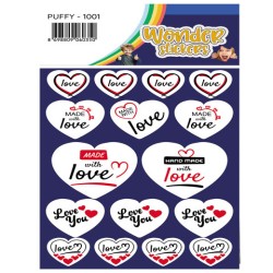 Sticker Puffy Love Series 1001 Tanex