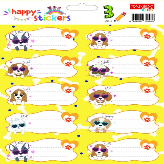 Etichete Scolare 30/set Catei Tls-747 Tanex