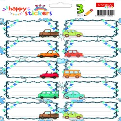 Etichete Scolare 30/set Masini Tls-727 Tanex