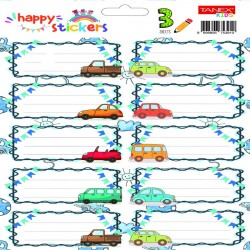 Etichete Scolare 30/set Masini Tls-753 Tanex