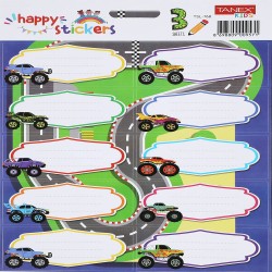 Etichete Scolare 30/set Monster Trucks Tls-768 Tanex