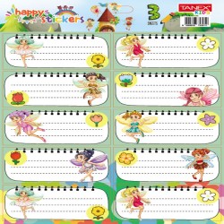 Etichete Scolare 30/set Fairies Tls-819 Tanex