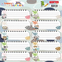 Etichete Scolare 30/set Animale Salbatice Tls-833 Tanex