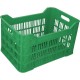 Naveta A101, Plastic HDPE, 35x53x31.5 cm, Verde, Ladita Transport Legume, Ladita Transport Fructe, Ladita Depozitare, Ladita Fructe, Ladita Legume, Ladita Aprozar, Ladita Gradinarit, Ladita Agricultura, Ladita Practica, Lada Plastic HDPE