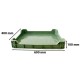 Naveta din Plastic M5 Culoare Verde, Dimensiune 600x400x100 mm