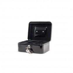 Caseta (cutie) Metalica Pentru Bani, 200 X 170 X 90 Mm, Maul - Neagra