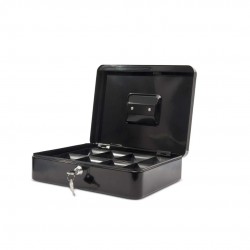 Caseta (cutie) Metalica Pentru Bani, 300 X 250 X 87 Mm, Maul - Neagra