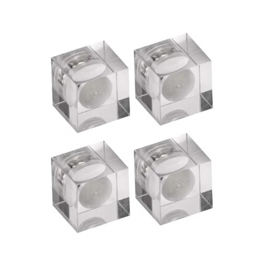 Magneti Forma Patrata Maul, Din Acril 1,5 Kg, 4 Buc/set - Transparenti
