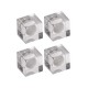 Magneti Forma Patrata Maul, Din Acril 1,5 Kg, 4 Buc/set - Transparenti