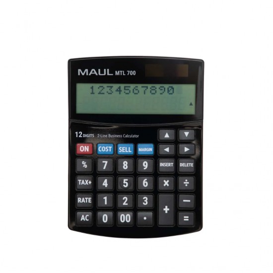 Calculator De Birou Maul, Mtl 700, 12 Digits, 2 Linii - Negru