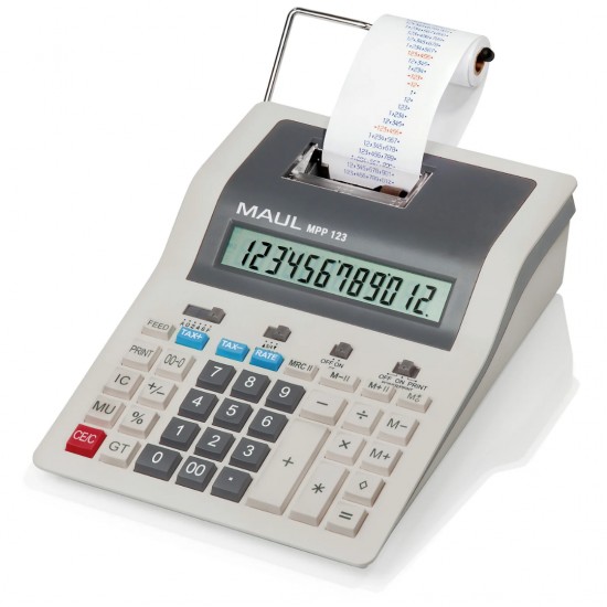 Calculator Cu Banda Maul Mpp123, 12 Digits - Gri
