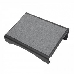 Suport Pentru Picioare, Metalic, Acoperit Cu Pasla, 40x30 Cm, Maul Flair - Antracit