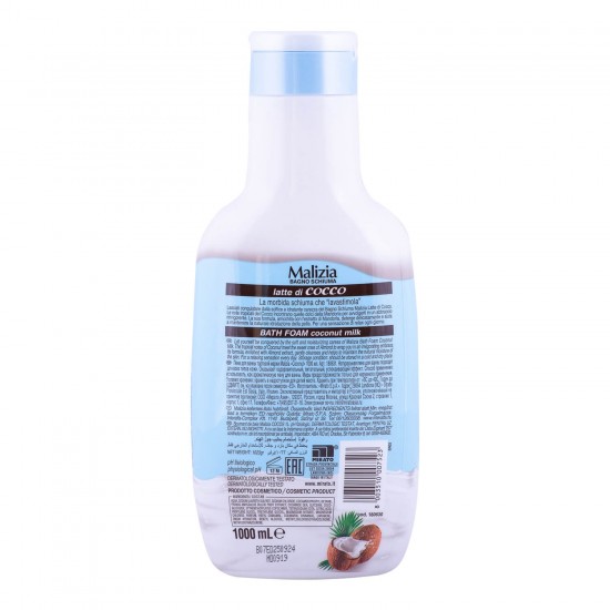Spumant De Baie Malizia Bagno Schiuma Latte Di Cocco, 1l