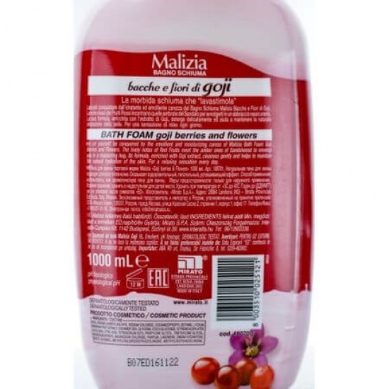 Spumant De Baie Malizia Cu Goji Si Flori De Goji, 1 L